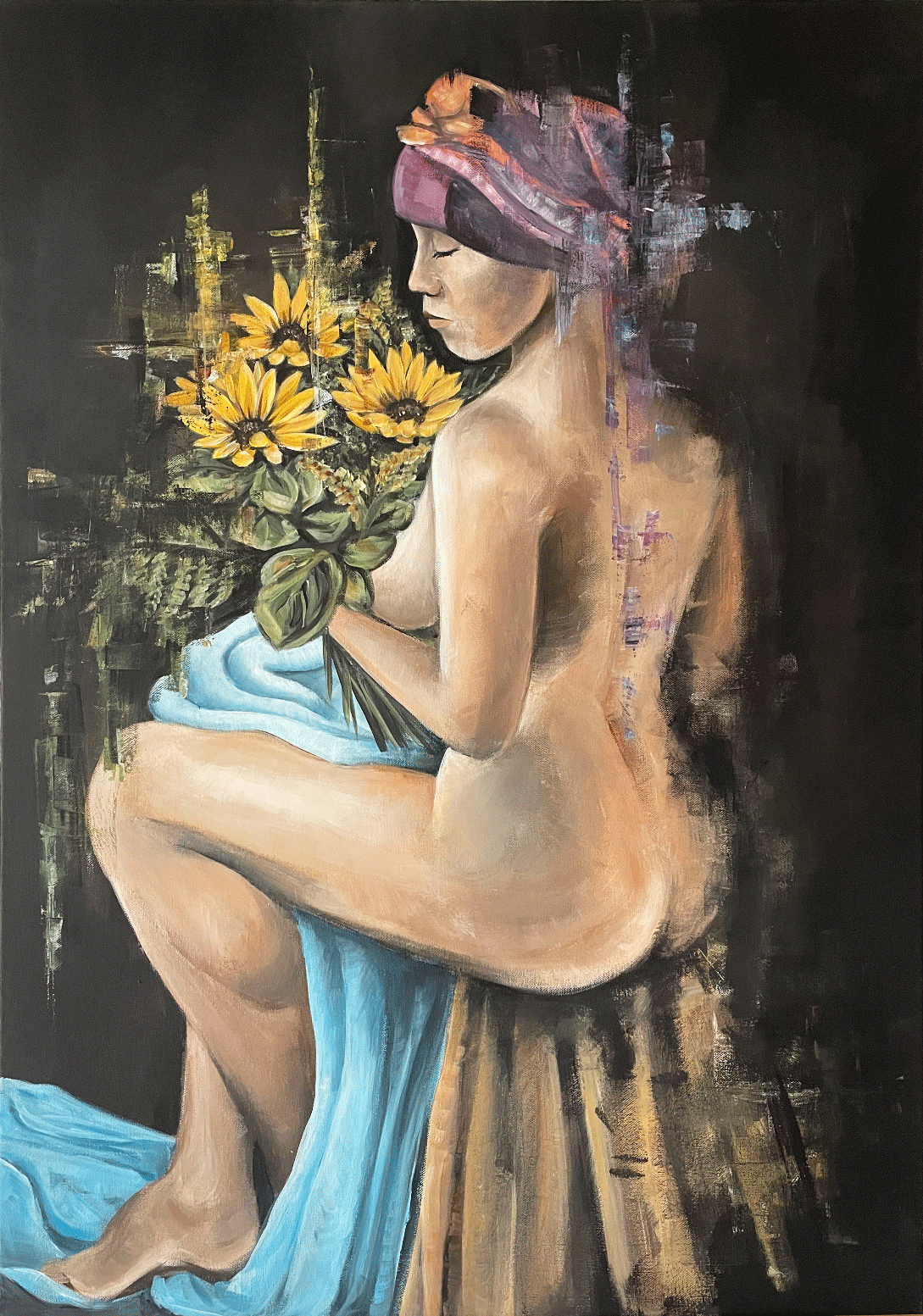 Femme aux Tournesols