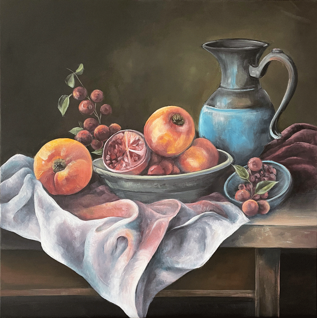 Stillleben Granatapfel